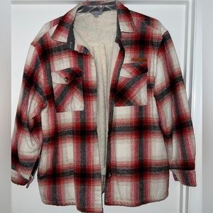 Simply Southern Sherpa lined Flannel Shacket XL